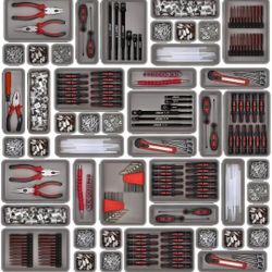 NEW 45pc Toolbox Organizer Tray Divider Set Toolbox Desk Drawer Organizer Garage
