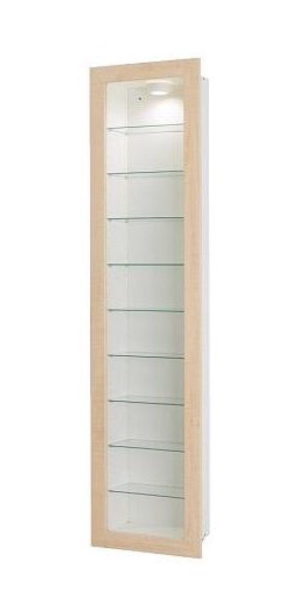 Ikea Bertby Glass Door Wall Cabinet Dvd Bluray Book Shelf Shelves