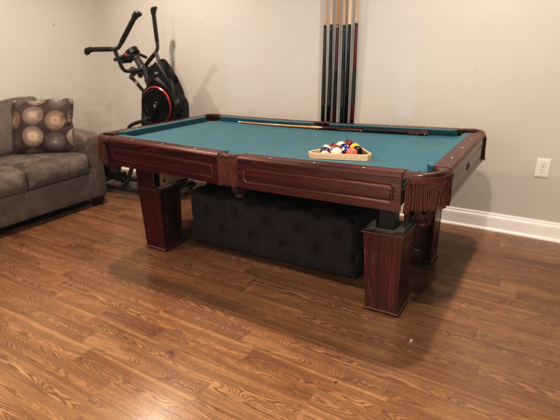 Used pool table with all accessories