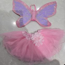 Butterfly Fairy Photo Shoot Set – Wings + Tutu (Baby)