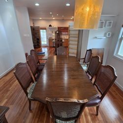 Solid Wood Extendable Dining Table (Ethan Allen)