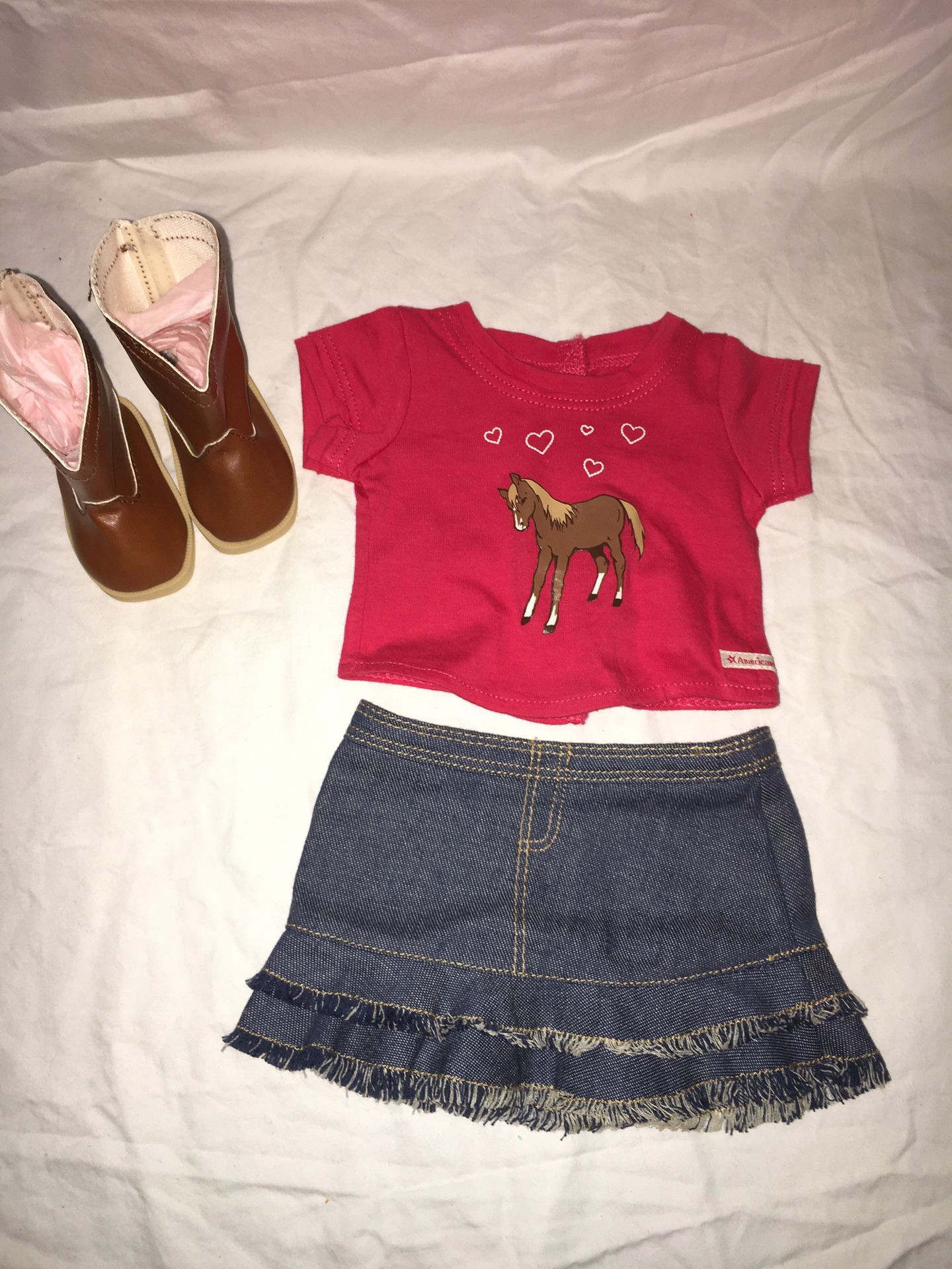 American Girl Doll Western Riding Outfit (New Boots)
