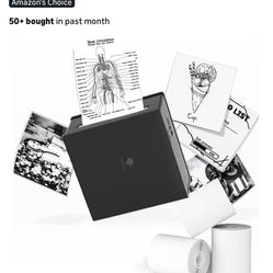 Phomemo Sticker Printer- Mini Thermal Sticker Printer Machine, Small Pocket Label Maker Instant Print for DIY Creation, Study Notes, Photos, Portable 