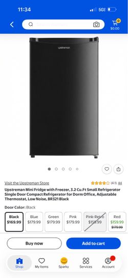 Upstreman Mini Fridge, with freezer