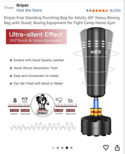 69” Freestanding Punching Bag – Like New – Sand Filled  excellent shape boxing karate training