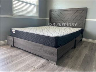 Queen Size Alpine bed with Orthopedic Mattress Included