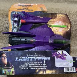 Disney / Pixar Lightyear Movie Hyperspeed Series Zurg Fighter Ship Vehicle