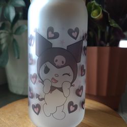 Kuromi Kawaii Glass Can Cup