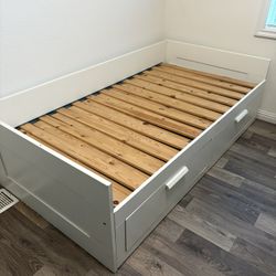 Bed Frame With Drawers Rolls Out 
