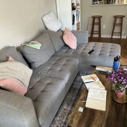 Grey sectional Couch 