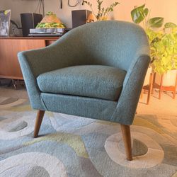 Teal Mid Century Modern Style Chair