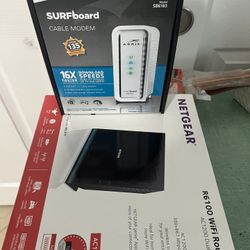 Wifi Router And Cable Módem 