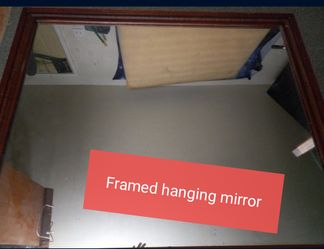 Large Framed Hanging Mirror