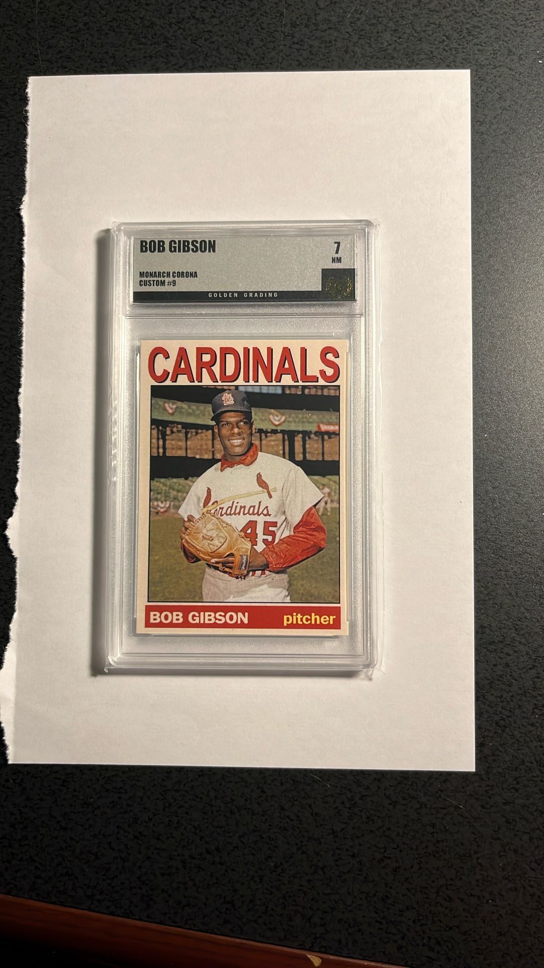 Bob Gibson , Cards, ‘68 Season 1.12 ERA- Graded