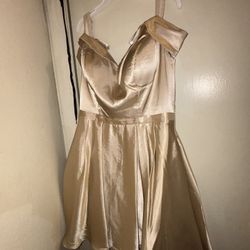 Large EVA Champagne Dress
