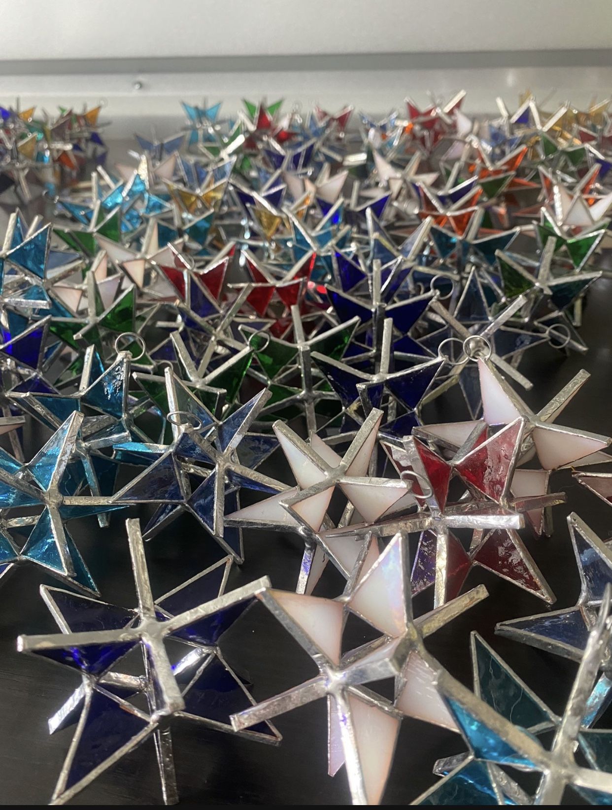 Assorted Stained Glass Stars Suncatchers/ Ornaments