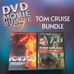 Tom Cruise DVD Bundle - Mission Impossible 2 (MI2 M:I-2) & Mission Impossible 3 (MI3 M:I-3) Action Spy Thriller Movies $7 Pickup Only Rancho Cucamonga