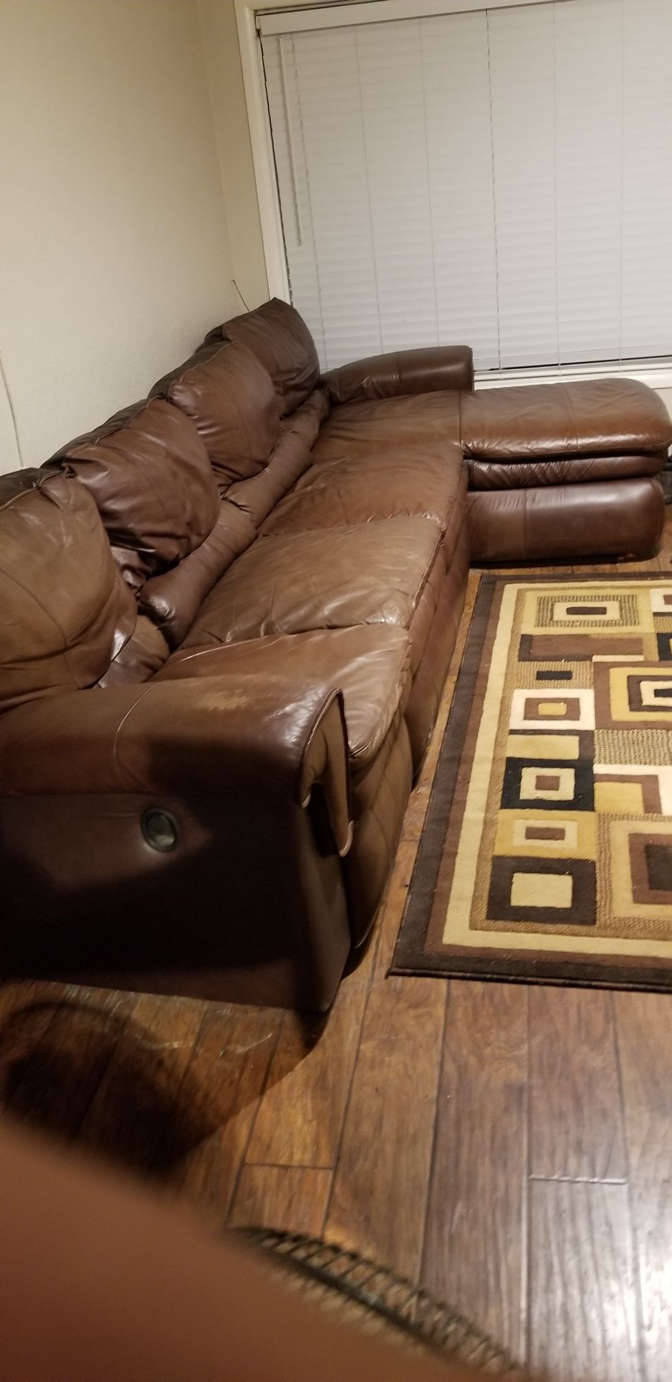 FREE FREE Lazy boy leather couch with hide a bed FREE for Sale in