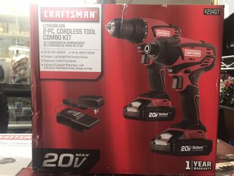 2 pc cordless drill set