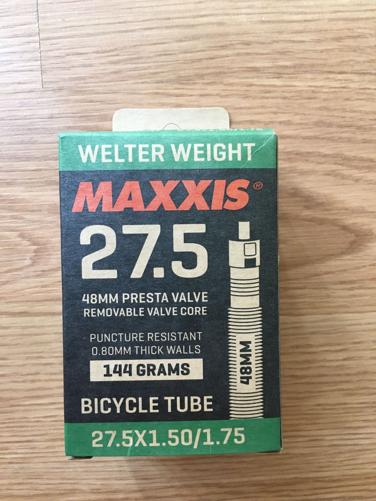 Bike Inner Tube - Maxis Wheel diameter - 27.5 / 650B Tire width 1.50 - 1.75 Presta Valve - Brand new  - If the listing is up and you can see it, that 