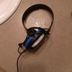 Black And Blue Turtle Beach Game Chat Only Headset 