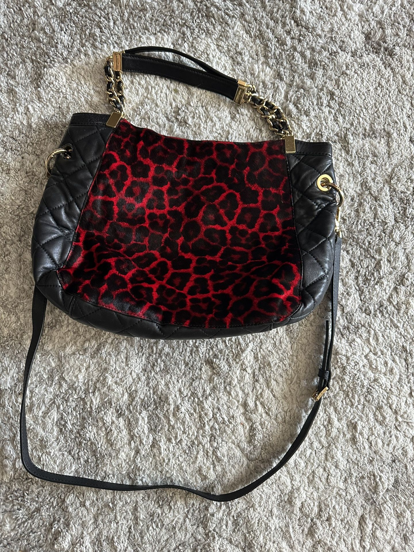 Michael Kors Red And Black Purse