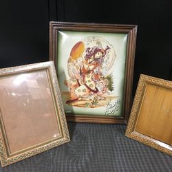 Bundle Of 3 Iranian Art And Frame