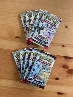 10x Sealed Prismatic Evolutions Pokemon Booster Packs