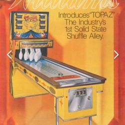 1978 Topaz Shuffle Alley Game