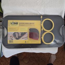 Cast Iron Reversible Grill/Griddle..(Lodge)...20 inch x 10.5 inch Camping
