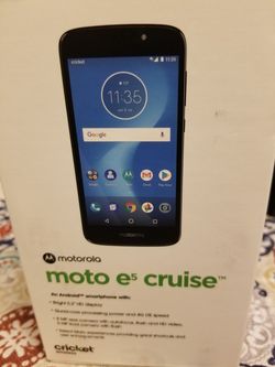 New moto e 5 cruise from cricket
