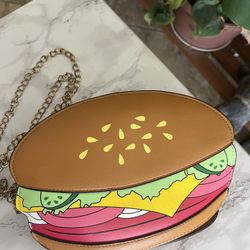 Burger Crossbody Packs Makeup Pouch Bag Shoulder Bag Crossbody Sling Bag Purse 