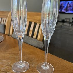 Fine Glass Champagne Flutes 🥂 