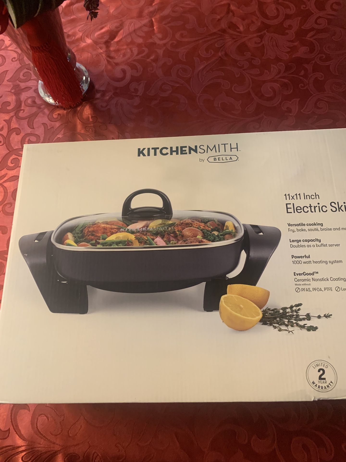 New In Box Electric Skillet By Bella