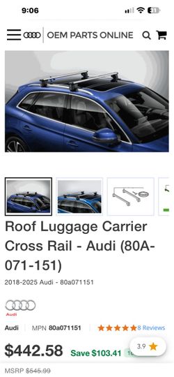 Roof Luggage Carrier Cross Rail - Audi (80A-071-151) 2018-2025 Audi - 80a071151 $150.00