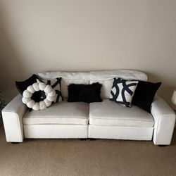 Ivory white couch 