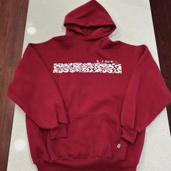 Vintage 90s Russell Athletic USC Trojans Hoodie Red Spellout Men 2XL XXL USA