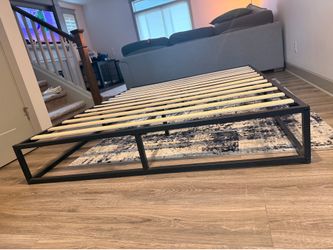 Black Metal Queen Bed frame