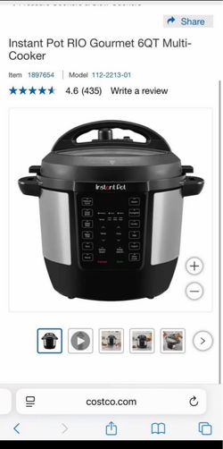 Instant Pot RIO Gourmet 6QT Multi-Cooker