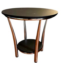 Winsome Maya Medium Density Fiber Round End Table - Black (93219)
