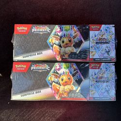 Pokemon Sam's Club Prismatic Evolutions Surprise Box + Booster bundle