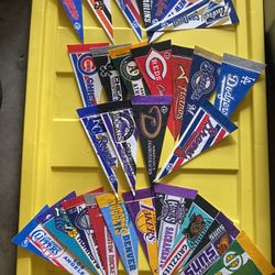 MLB & NBA Pennants 