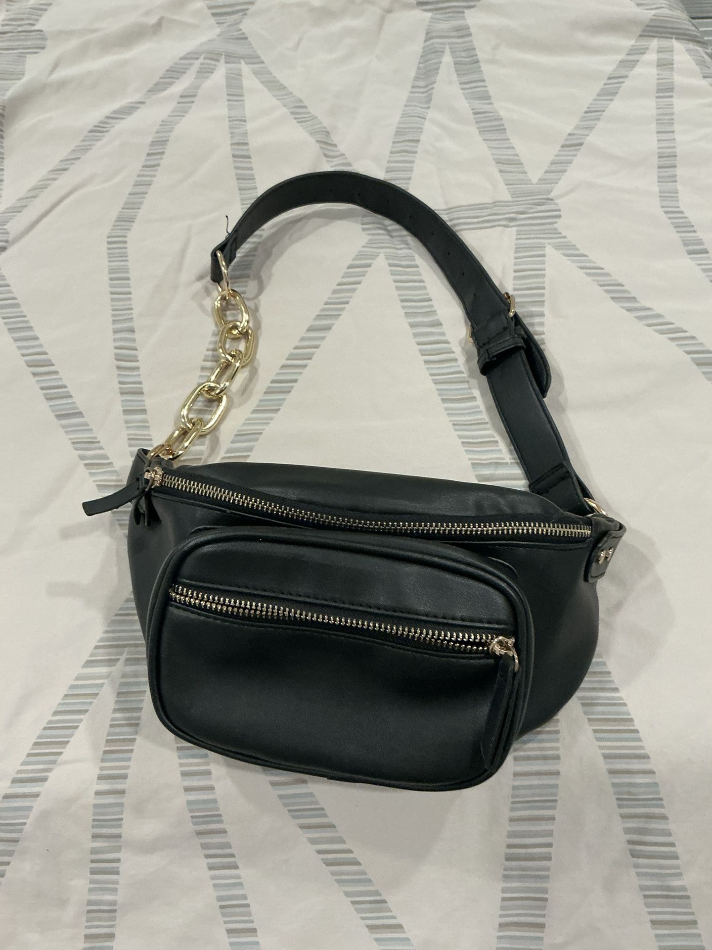 Black Waistbelt $10. Large Clear Tote $10