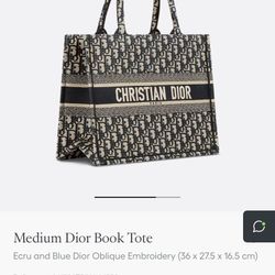Dior Book Tote