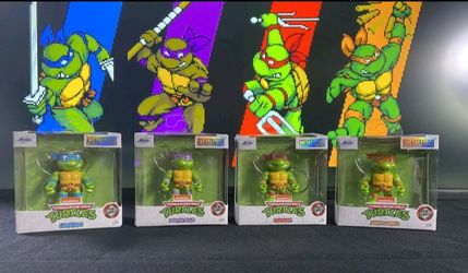 TMNT Teenage Mutant Ninja Turtles Jada Metalfigs Complete Set of 4
