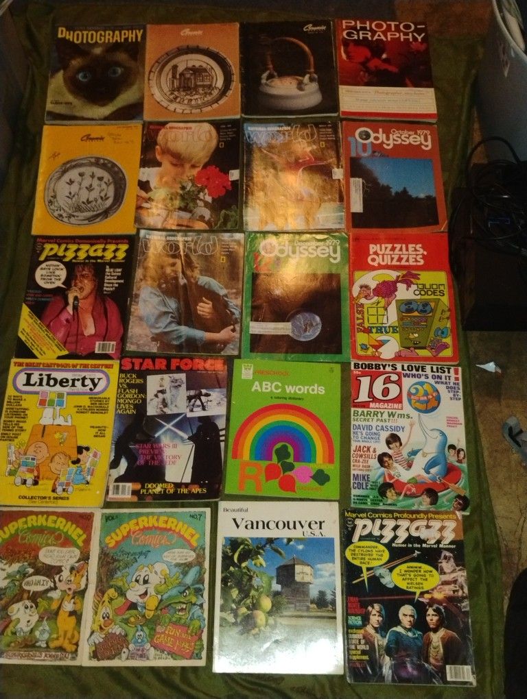 Trade Magazines books science comics history