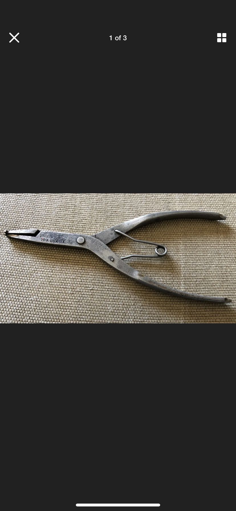 Snapon tools snap ring pliers