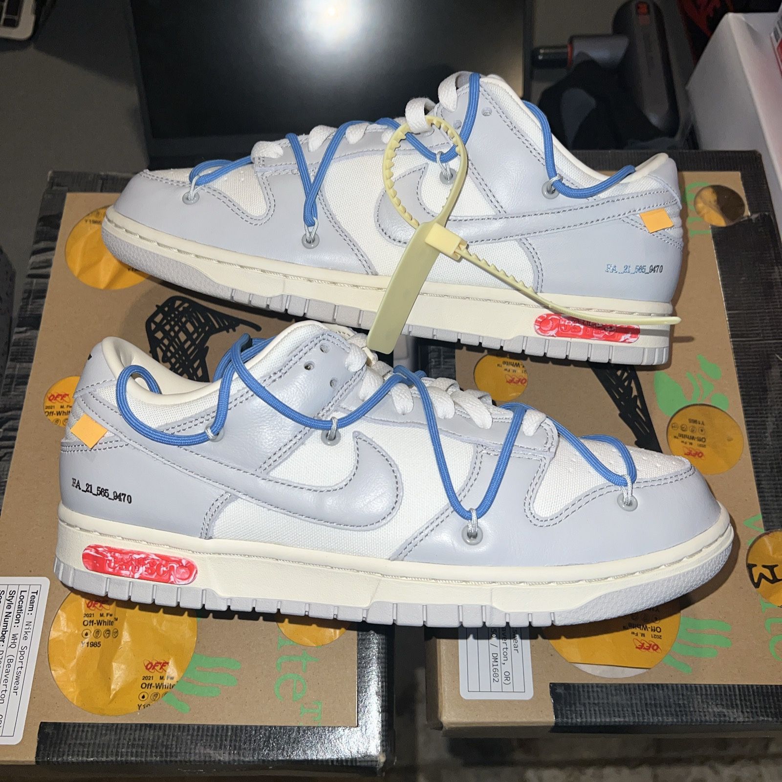 Size DS Nike SB Dunk Low Off/white Lot 05/50