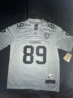 Bowers #89 Gray Las Vegas Raiders