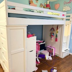 Twin Bunk Bed With Storage 